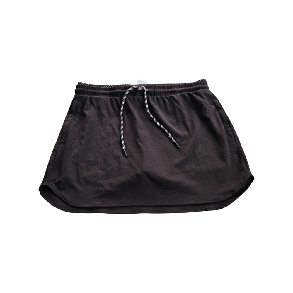 Black Drawstring Skort
